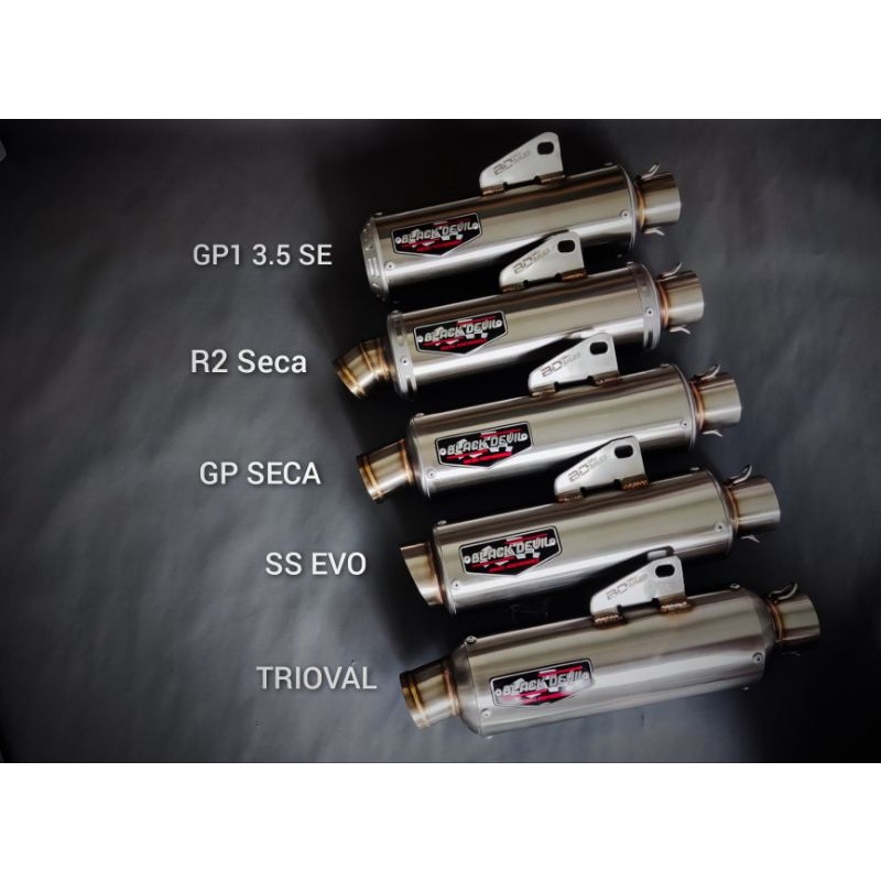 knalpot Black Devil silencer only original BD