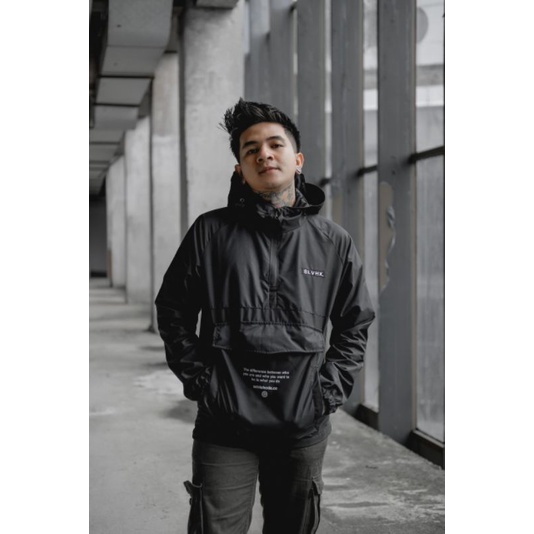 Salvio Hexia Jaket Cagoule Hitam Original terbaru