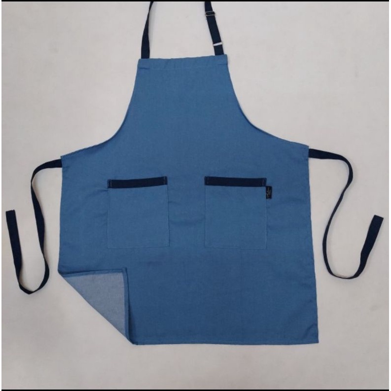 Celemek apron denim Celemek pria dan wanita Celemekmasak