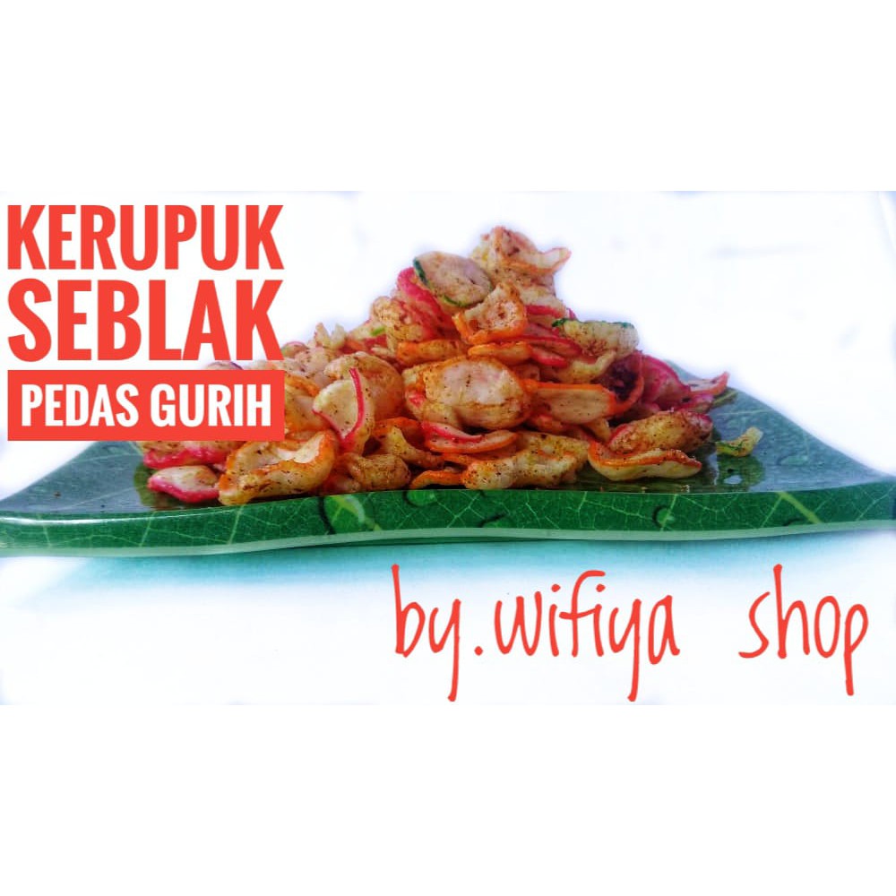 

krupuk seblak kering pedas 100gr