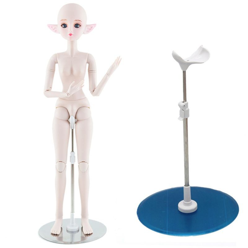 Mary 1pc Silver 1/3 1/4 Bjd dolls Display Stand Holder 60cm 50cm SD Bjd Dolls ACCess