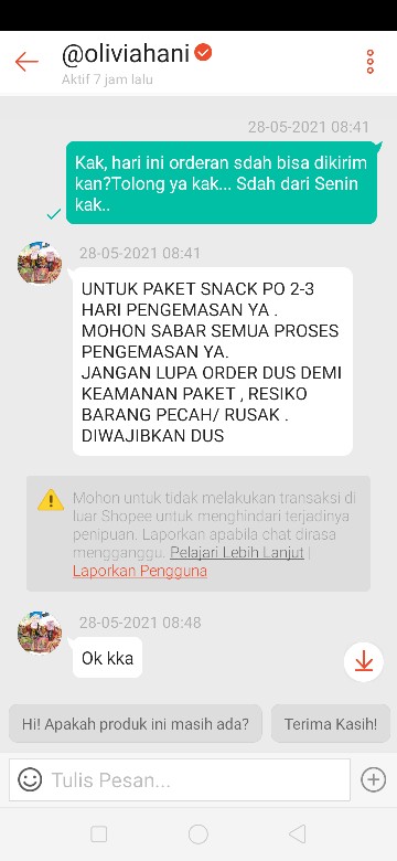 Parcel Nemtek Kemasan Snack + Botol Minum Kemasan Ulang Tahun