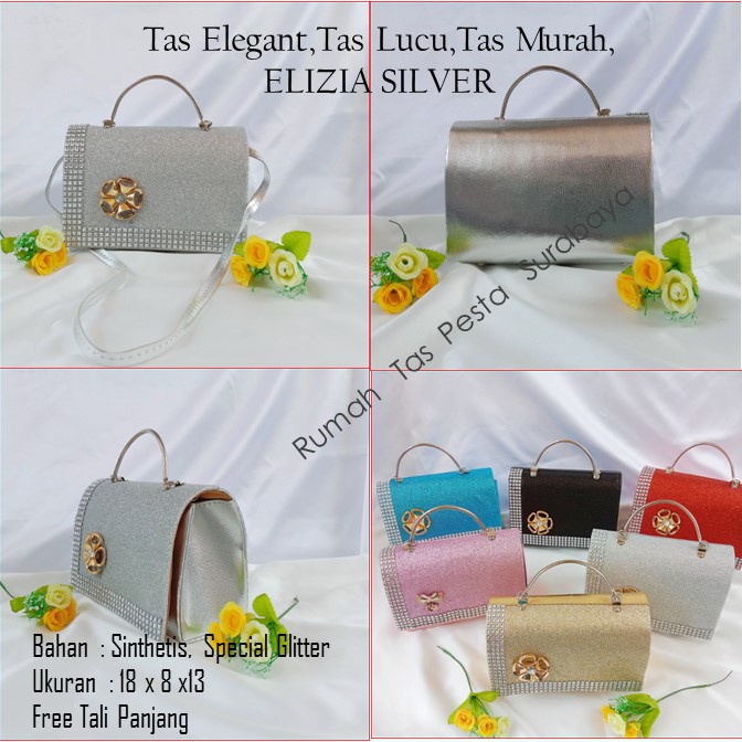 TAS PESTA LALA MODEL CLUCTH DAN SELEMPANG TERKESAN MEWAH DAN ELEGAN