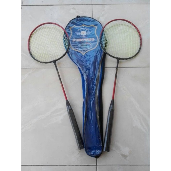 raket badminton anak sepasang - set racket bulutangkis - bulu tangkis