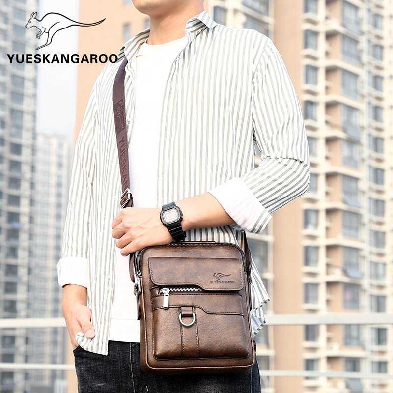 Rhodey Tas Selempang Pria Premium Kulit Leather Bag - HA-093