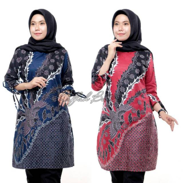 Tunik Batik/Batik Tunik Wanita/Tunik kantor/Baju tunik kantor/Tunik batik modern/Dress batik