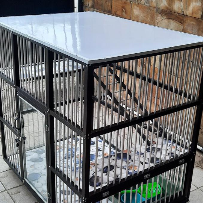 kandang kucing alumunium jumbo