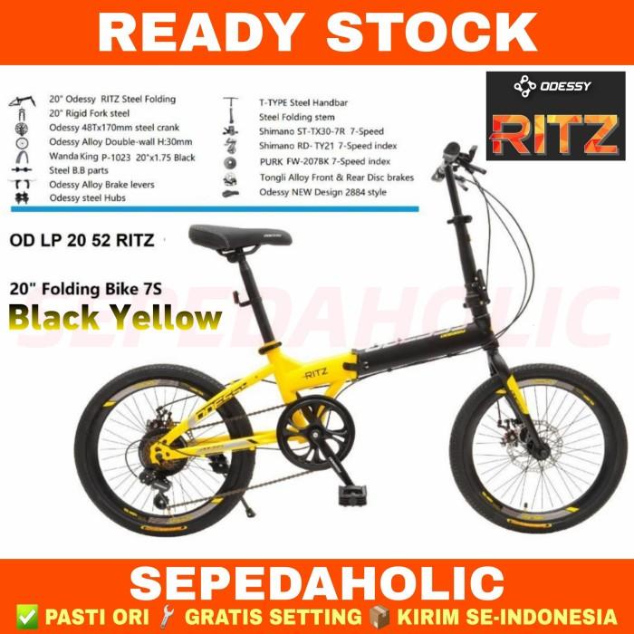 Sepeda Sepeda Lipat 20 Inch Odessy 20 52 Ritz Shimano Original 7 Speed