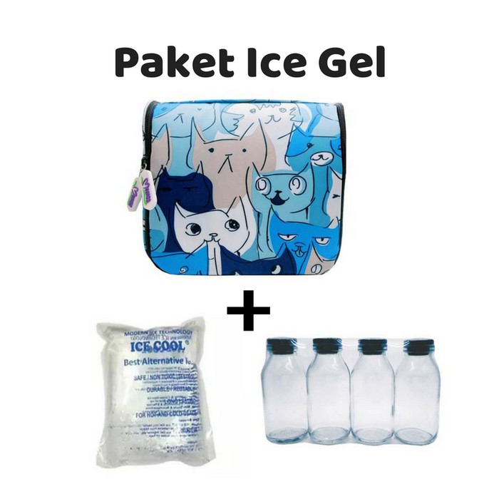 MOMZA Cooler Bag Coolerbag Momza Sling Botol KACA ASI Ice Gel Tas ASIP