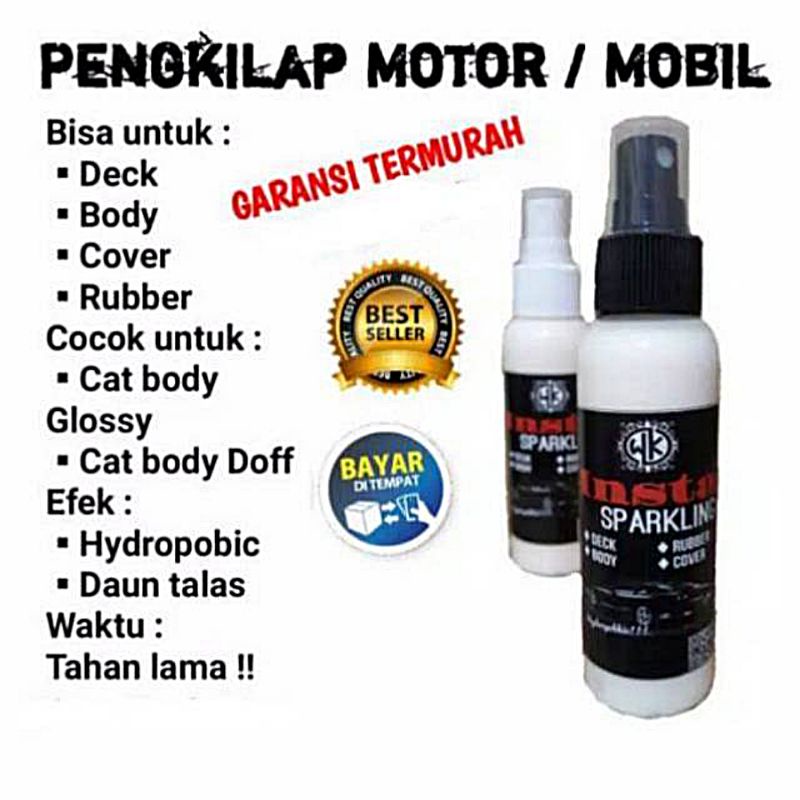 PENGKILAP BODY MOTOR MOBIL 100 ML EFEK DAUN TALAS  PELINDUNG CAT MOTOR MOBIL HIDROPHOBIC hidropobik