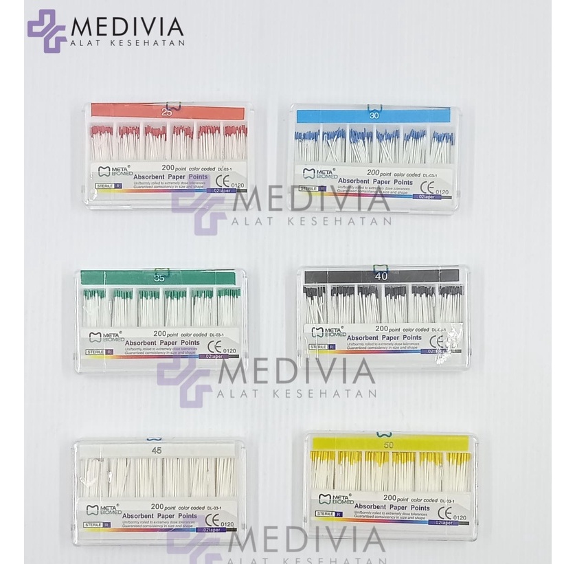 DENTAL ABSORBENT PAPER POINT ENDODONTIC / PAPER POINT ENDO PSA VARIASI 15-40, 45-80