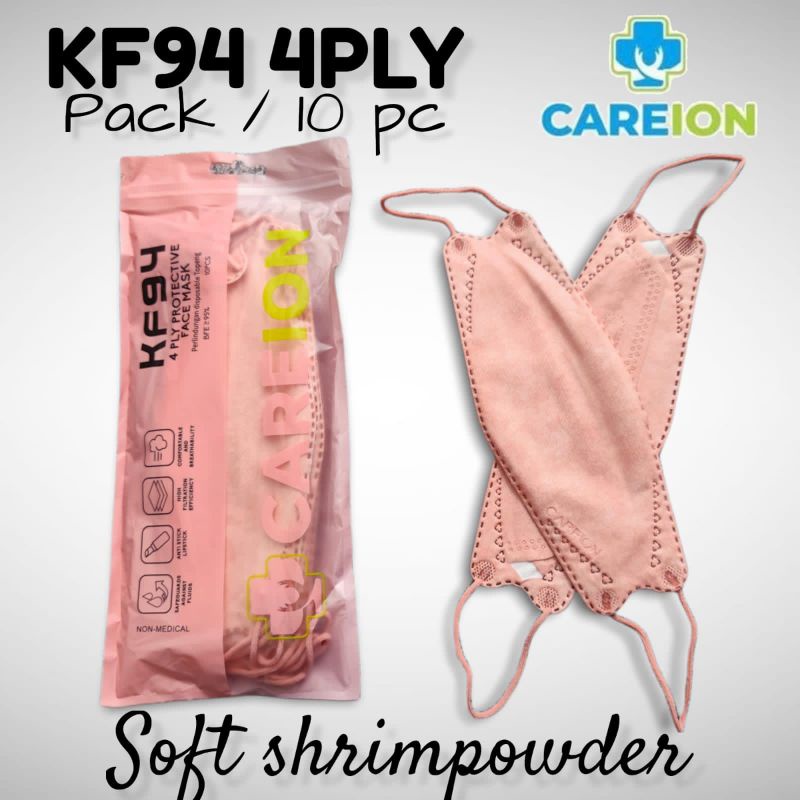 READY MASKER KF KF94 CAREION CARE ION SOFT SHRIMP POWDER ISI 10 LBR PER PACK