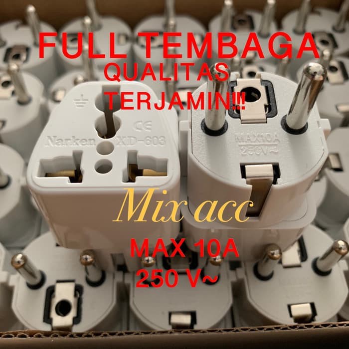 Sambung Colokan kaki 3 / Multi Sambungan steker listrik HIGH QUALITY