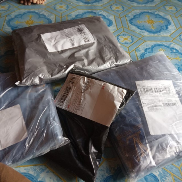 Couple Batik Asmara Linggar 7 Batik Couple Pekalongan Motif Modang Coklat Katun Premium Ori Bcp