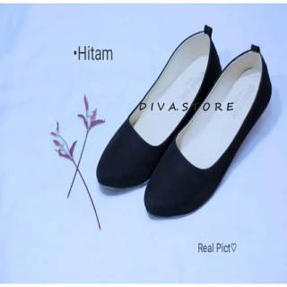 SEPATU WANITA  FLAT SHOES  CASUAL SANTAI  MURAH F POLOS MURAH 