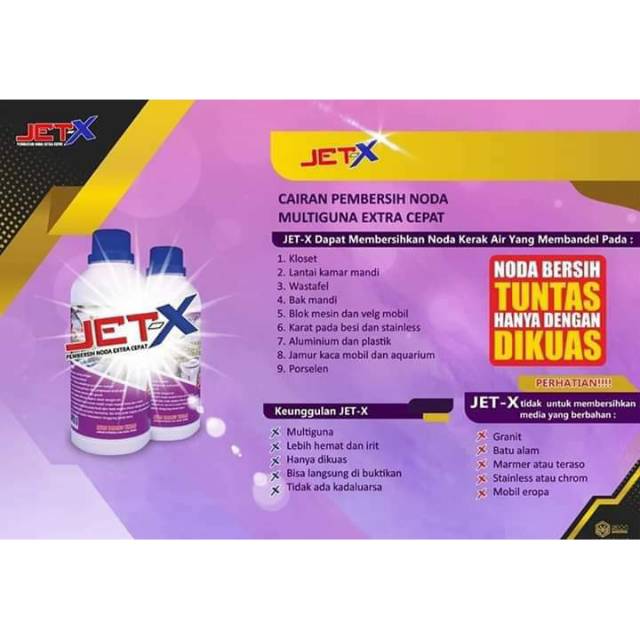 JET X pembersih kerak,karat,jamur membandel