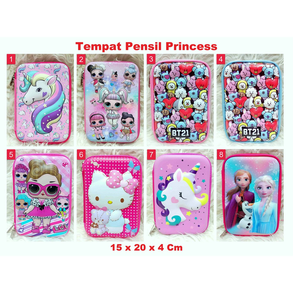 Tempat Pensil Anak Unicorn LoL Surprise / Hardcase Boxes Pencil HSD For School