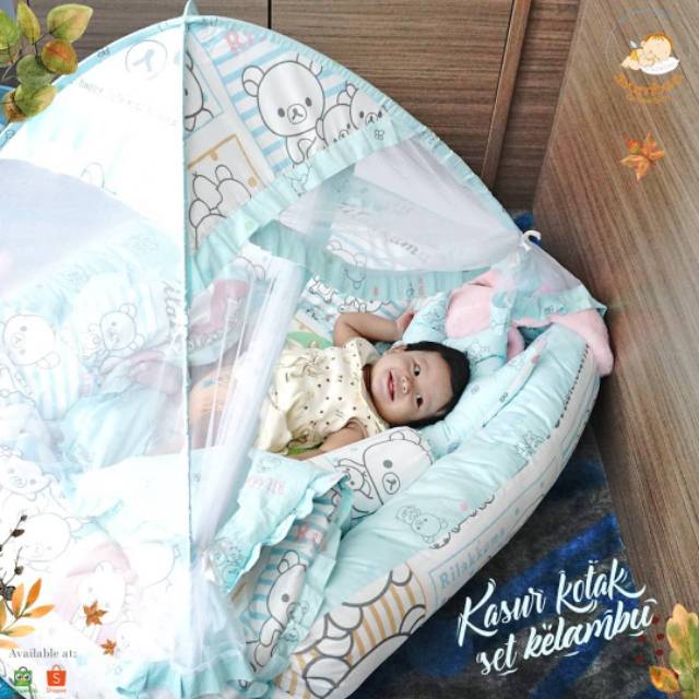 Kasur kotak set bumbee collection / kasur bayi / bedding set