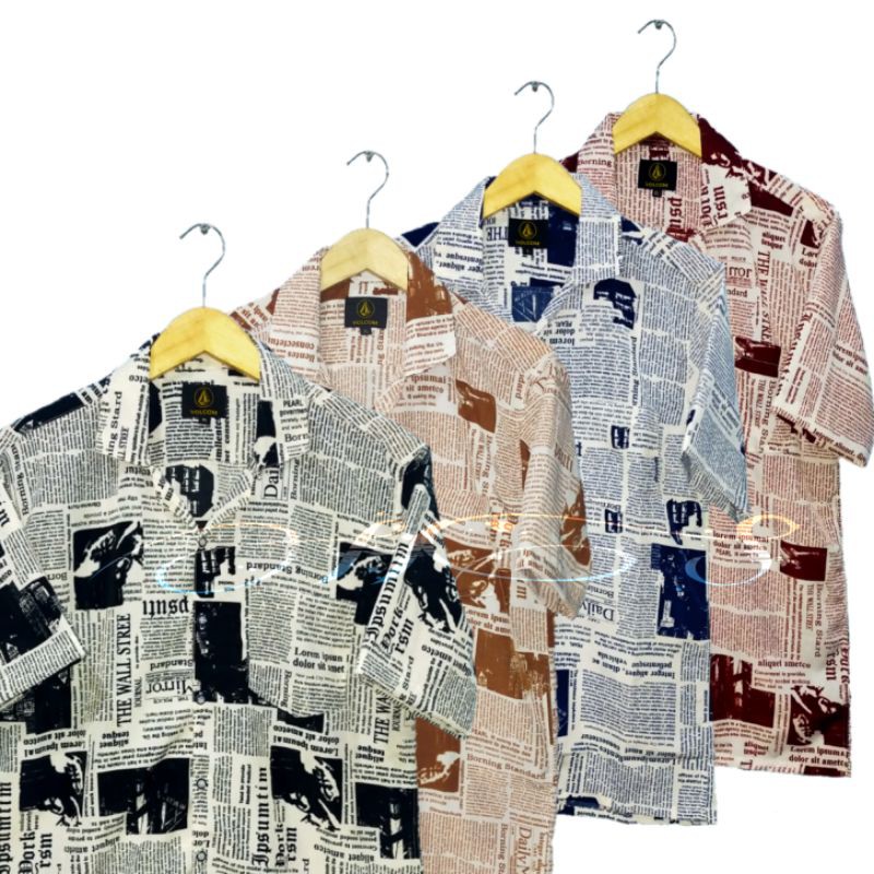 Kemeja Pria - Kemeja Motif Koran - Kemeja Pendek - Kemeja Distro