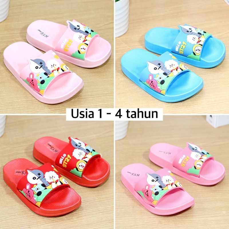 SANDAL BTS SANDAL JELLY IMPORT ANAK SANDAL SELOP  SENDAL ANAK PEREMPUAN SANDAL BALANCE sandal karet 