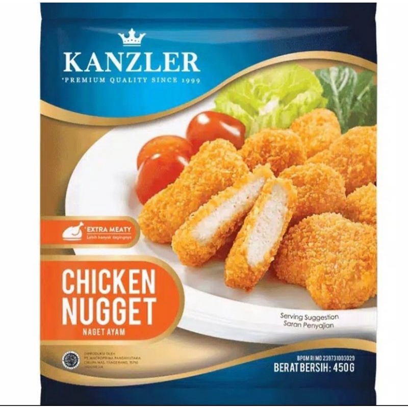 

Kanzler Premium Chicken Nugget 450gr