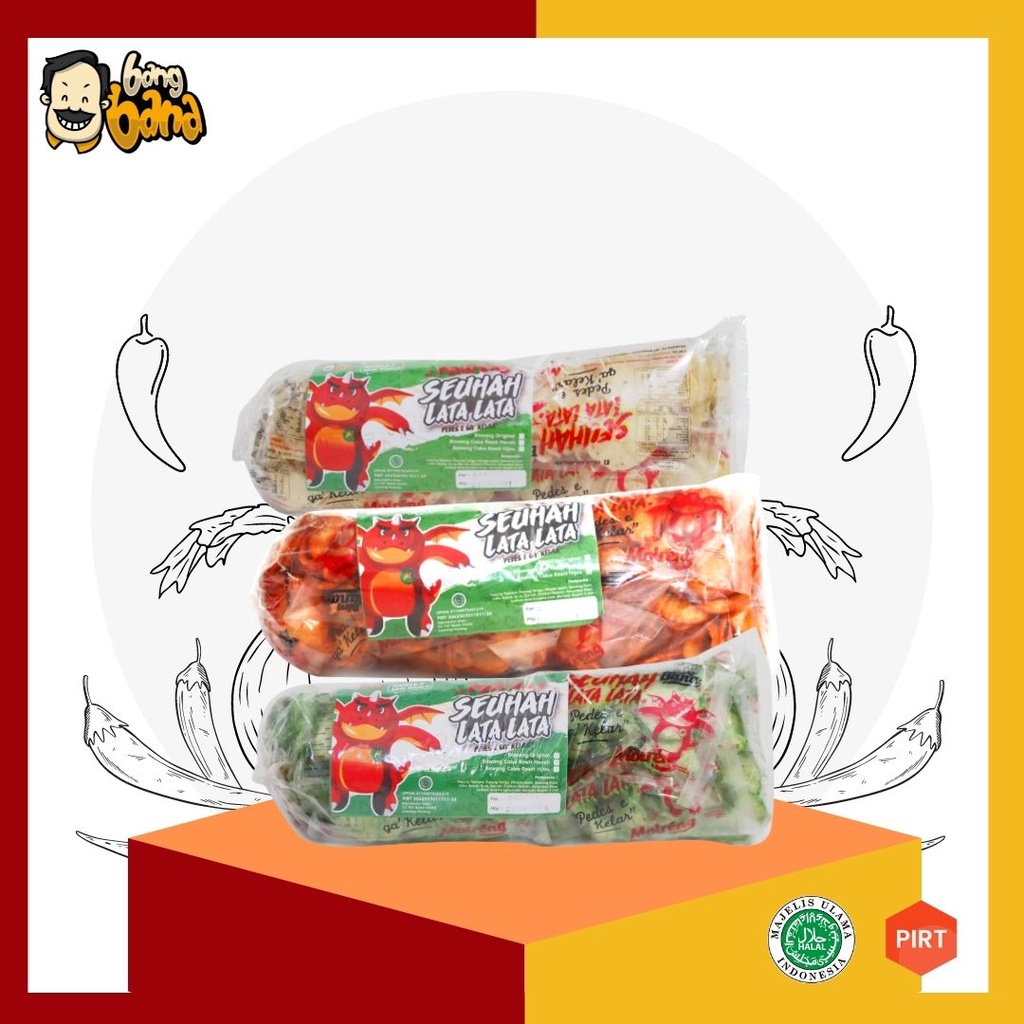 Keripik Molreng Kripik Molring Moring SeuhahLataLata Bang Bana - 1 Pack isi 11 Pcs