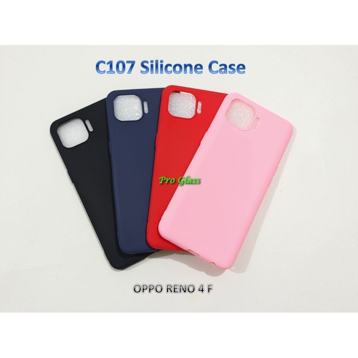 C107 OPPO RENO 4 F 4F PRO Colourful Ultrathin Silicone Matte Case