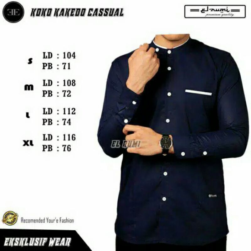 baju koko lengan panjang exclusif