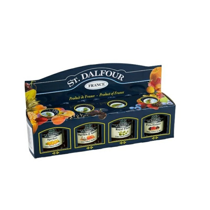 

St Dalfour Jam Four Fruits Apricot Fig Ginger Sweet Orange Strawberry Selai Buah 4 Fruit