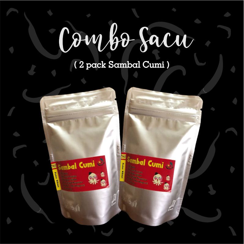 Combo Sacu - Sambal Cumi by Pawonkos799 / sambal baby cumi / halal / Premium / bisa COD / bergaransi