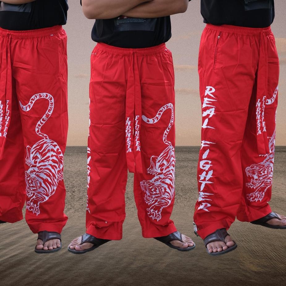 Buruan BeliCelana Silat - Celana Silat Bordir - Celana Silat Hitam - Bordir Harimau - Celana Panjang