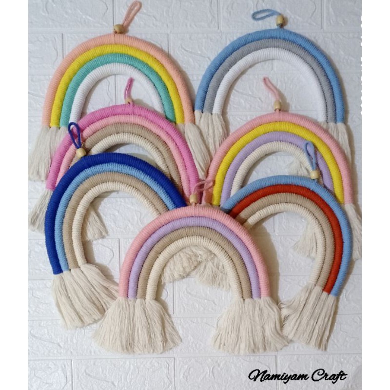 Wall Hanging Rainbow | Rainbow Macrame