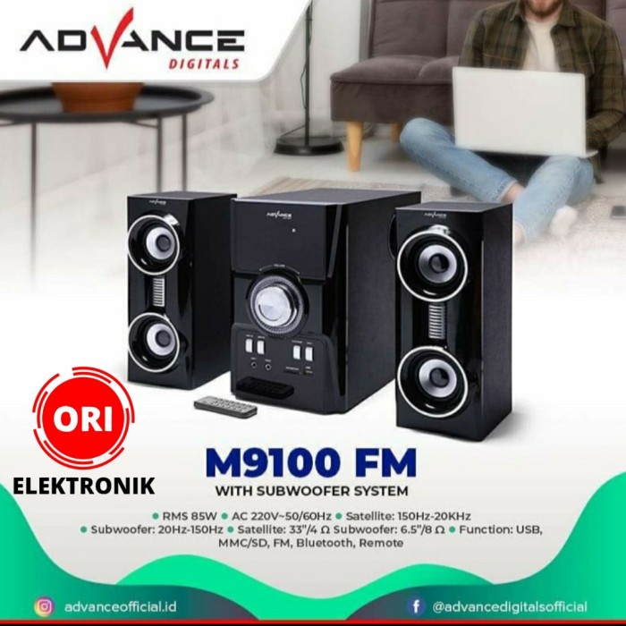 (SUSE) ADVANCE SPEAKER M 9100 FM BLUETOOTH