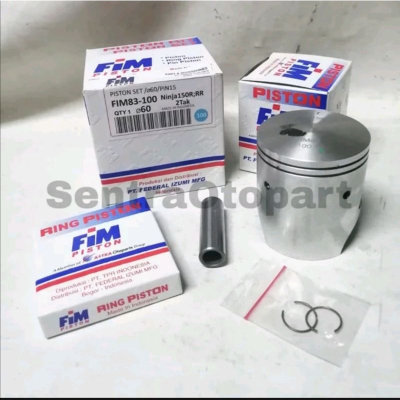 Piston seher kit ninja r ninja rr oversize 100