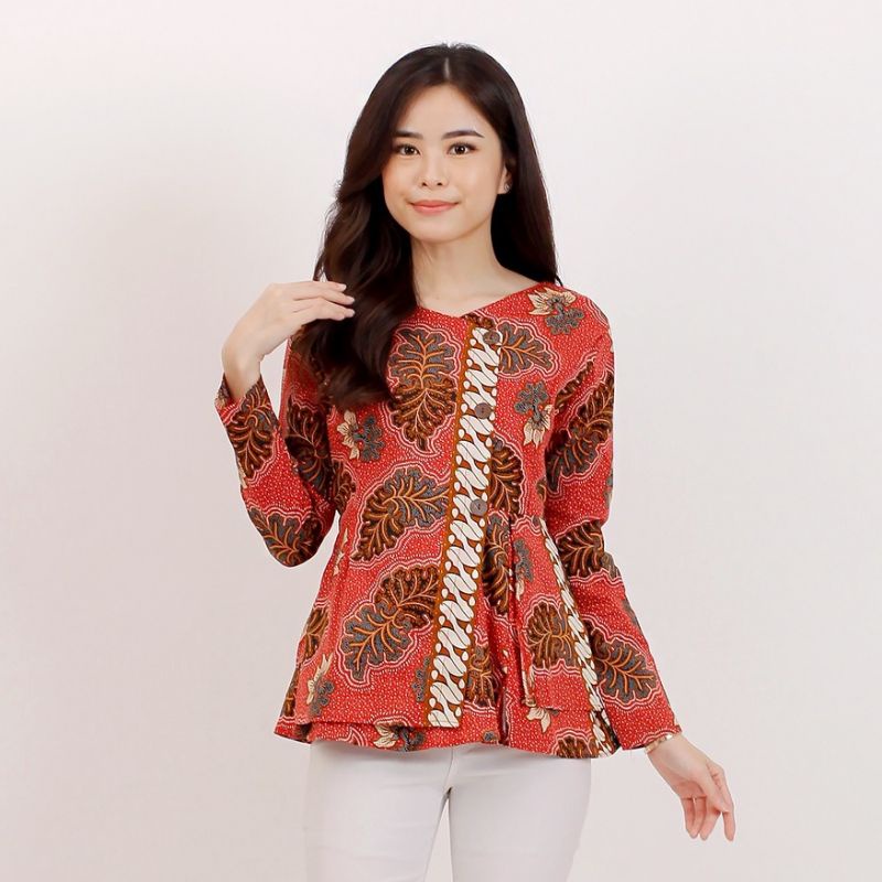 Batik Wanita - Atasan Batik 185 Tangan Panjang