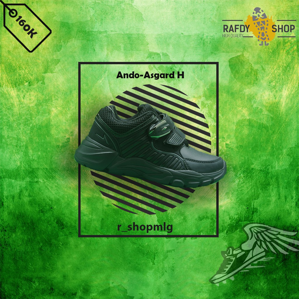 Sepatu Sekolah Anak Laki-laki Ando - Asgard