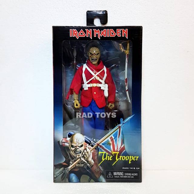 Iron maiden neca clothed the trooper action figure retro mego