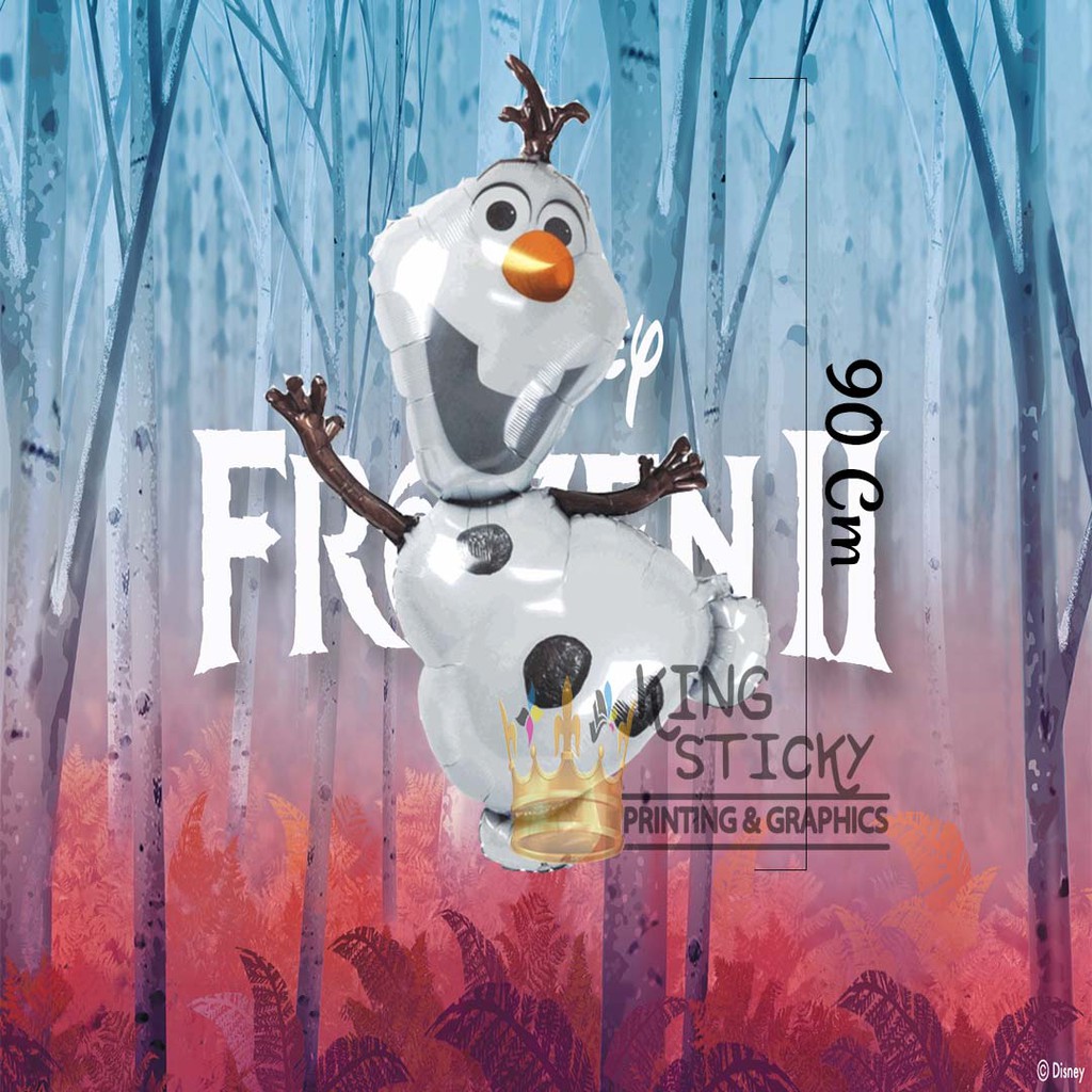Balon Foil Dekorasi ulang Tahun Olaf | Frozen | Frozen 2