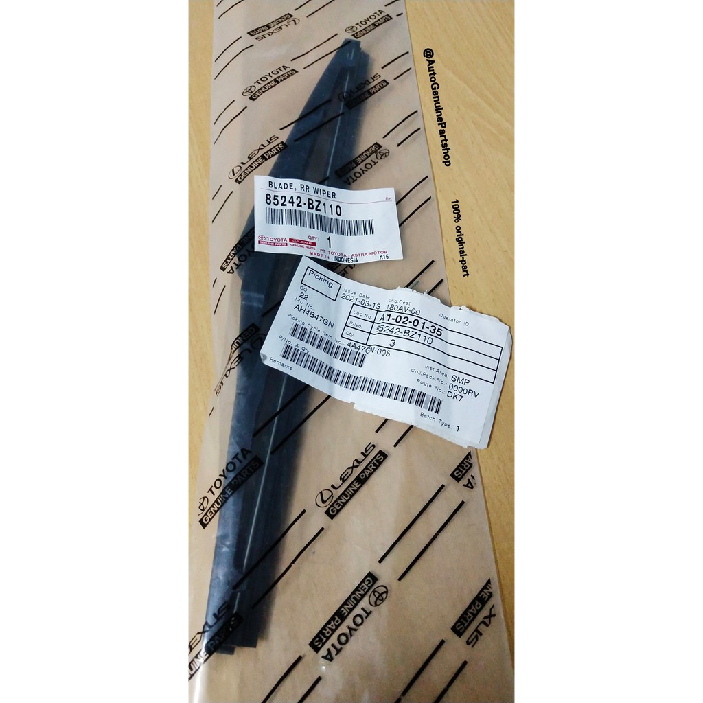 wiper blade / sapu kaca / kipas kaca belakang calya sigra (toyota)