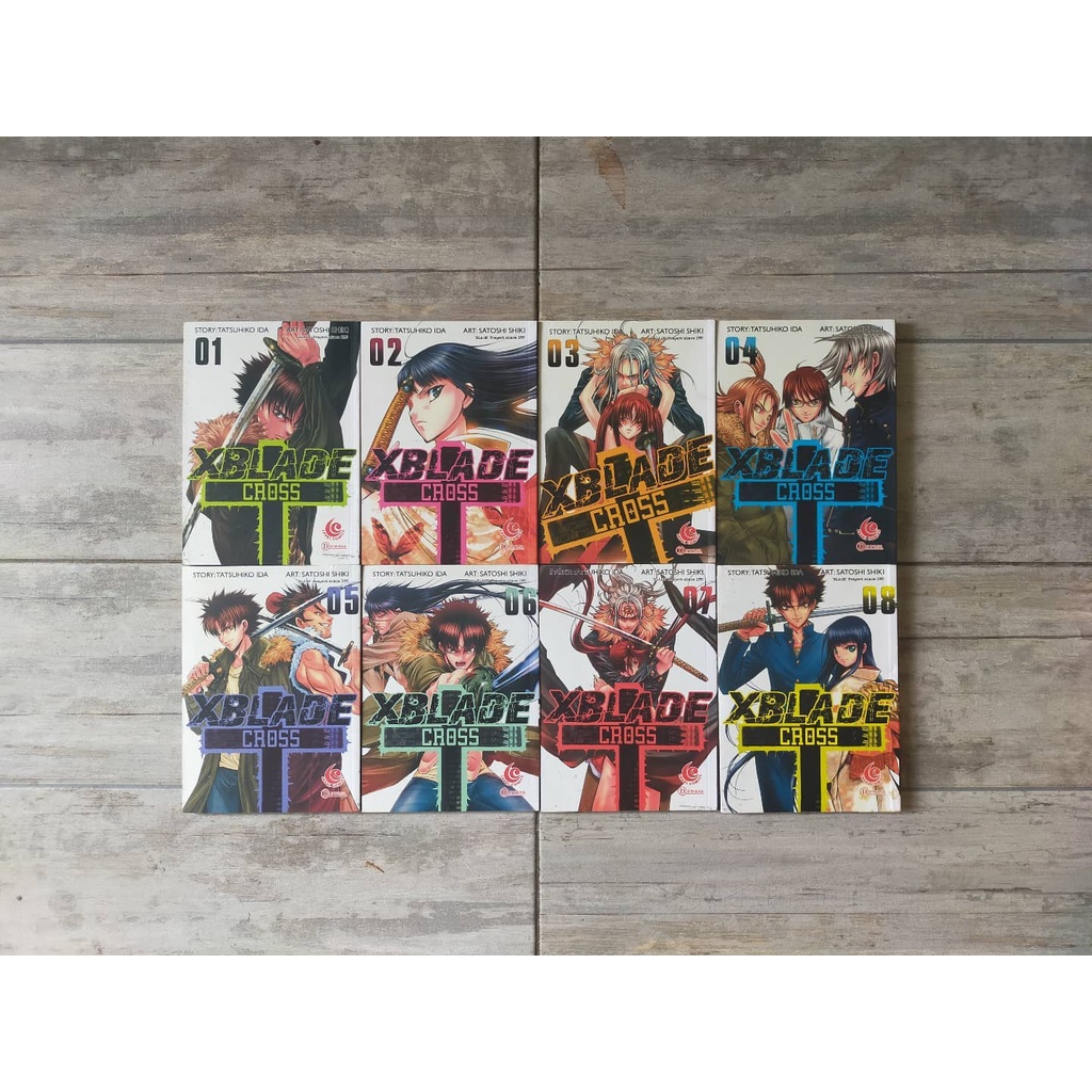 Buku Komik Jepang Langka  X Blade Cross 1-8