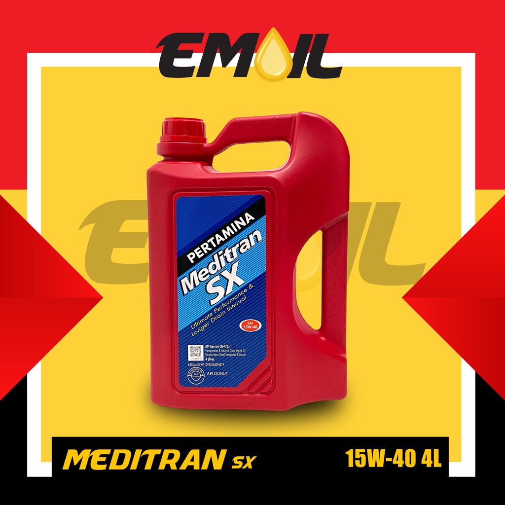 OLI PERTAMINA MEDITRAN SX sae 15w-40 galon 4 liter