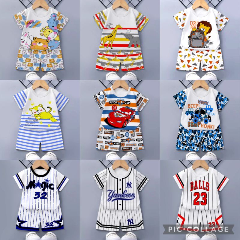 RAMORA BAJU SETELAN ANAK COWOK / BAJU ANAK LAKI LAKI 1-6 TAHUN