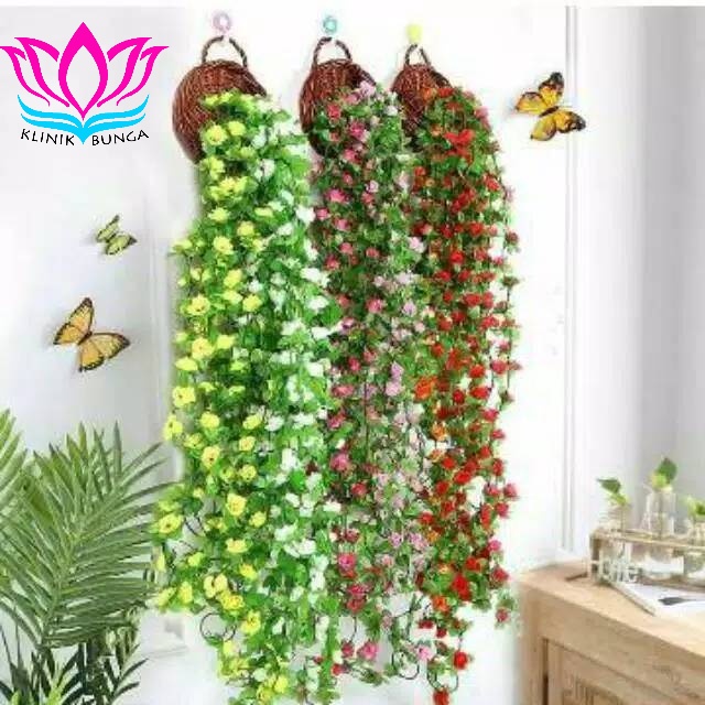 Bunga Rambat Peony / Bunga Plastik Tanaman Artificial [ TANPA POT]