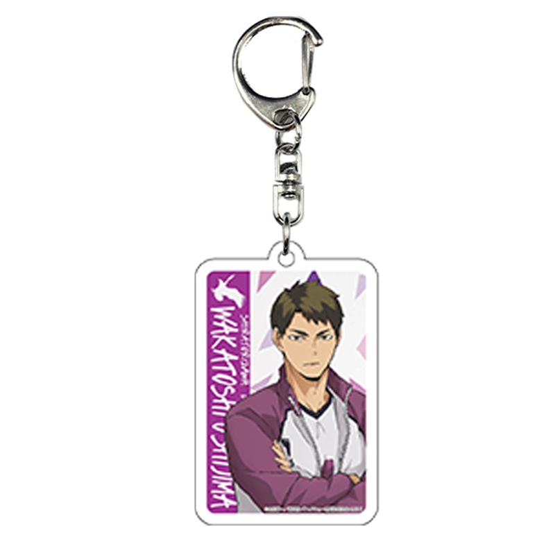 Anime Haikyuu!! Keychain Acrylic Key Ring Pendant Animation Peripherals