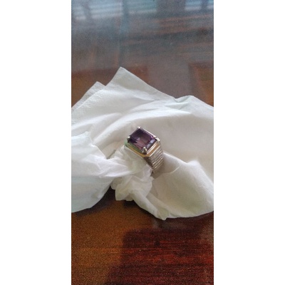 kecubung kalimantan ring perak