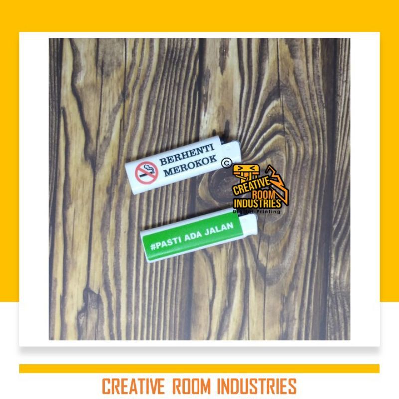 

Custom korek api / lighter (2 sisi)