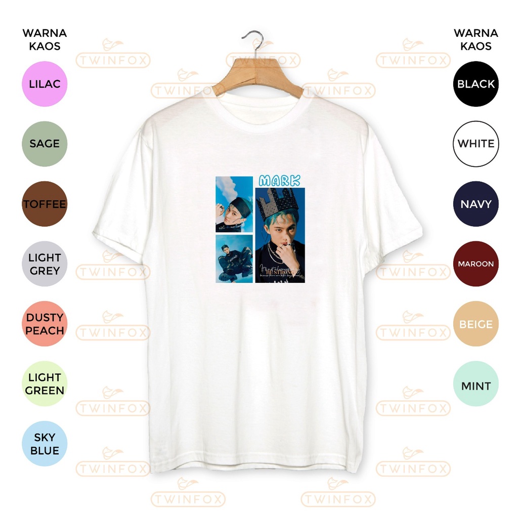 Kaos Kpop NCT Dream Mark Beatbox Blue Ver Photo Unisex S-XXL Big size/Jumbo