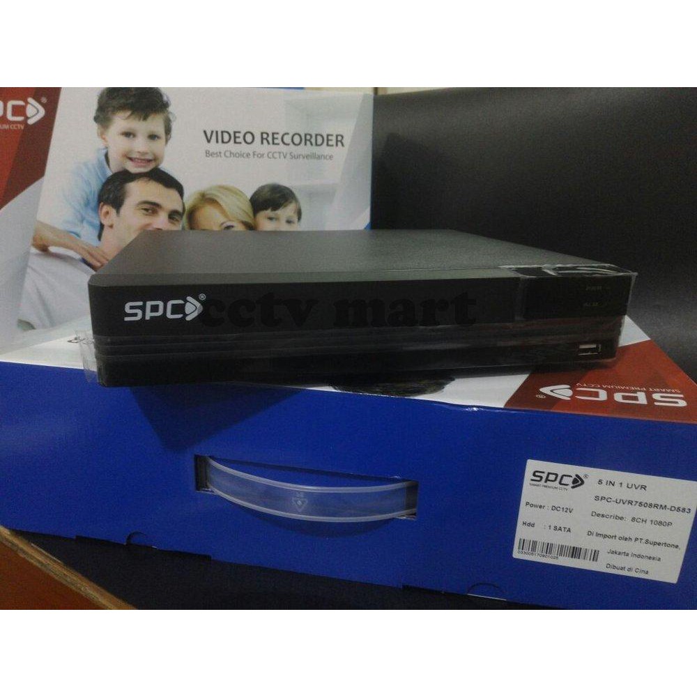 DVR UVR CCTV 8CH 5 In 1 SPC - UVR7508RM - D583 1080P Full HD Murah