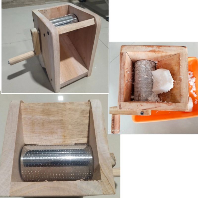 Parutan kelapa manual parut kelapa kayu jati parutan praktis