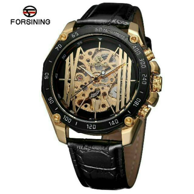 Jam Tangan Mekanik Automatic Forsining Luxury Skeleton Jantan